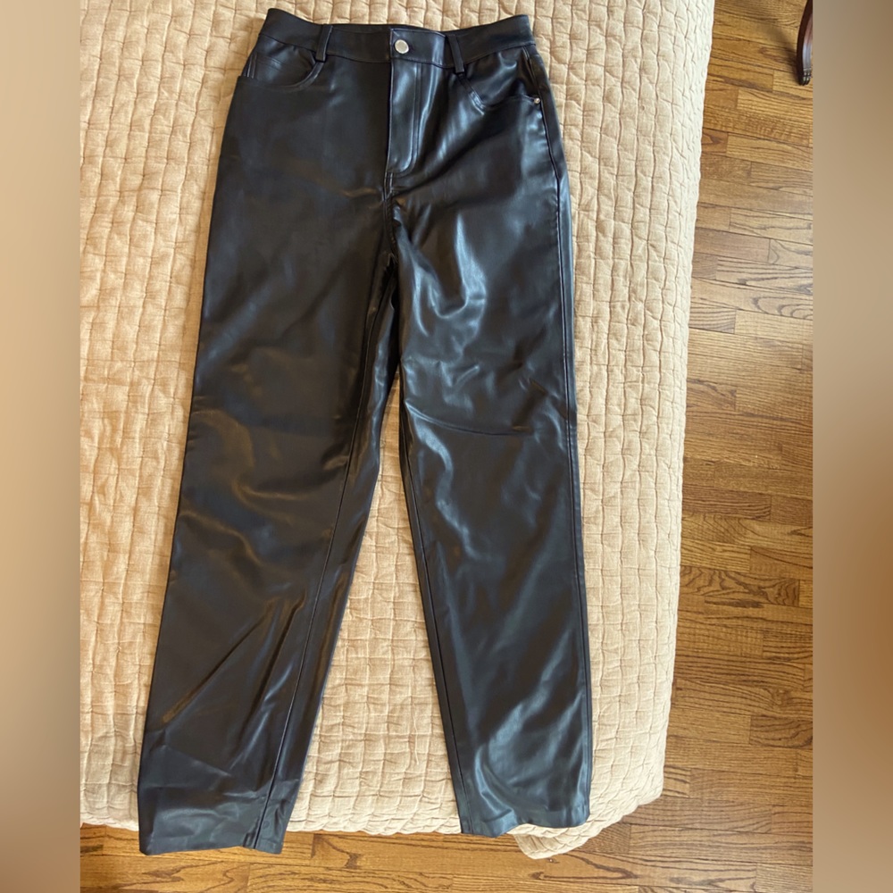 Zara faux leather pants